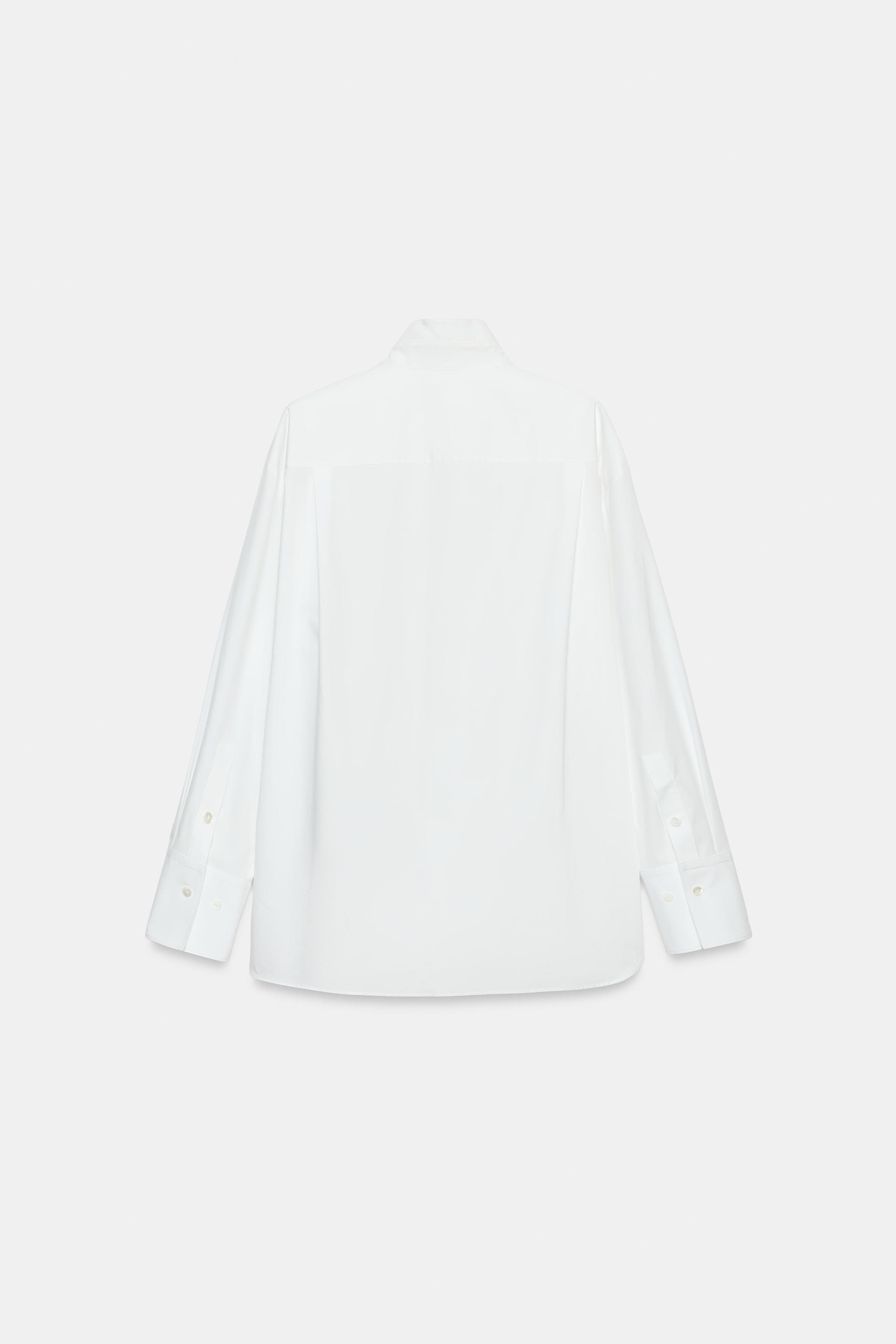 ZW COLLECTION POPLIN SHIRT WITH BUTTONS